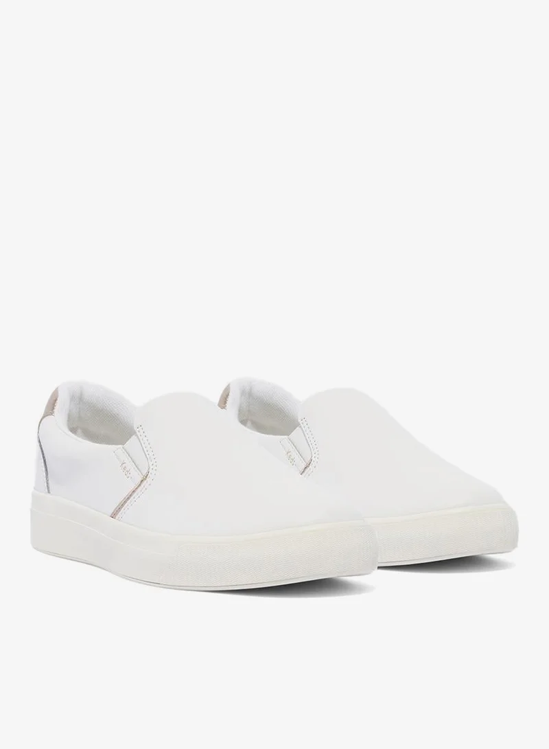 Keds Egret/Champagne Keds Women's Pursuit Leather Slip On  Casual Sneaker White for Women | Best Price UAE